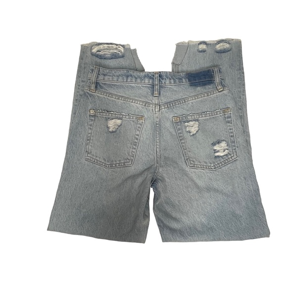 NWOT Free People High-Rise Distressed Tapered Baggy Boyfriend Jeans 25 - Picture 8 of 15